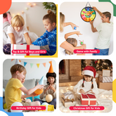 YCFUN Double Sided Dart Board for Kids, Toys for 3-12 Years Old Boys with 12 Sticky Balls